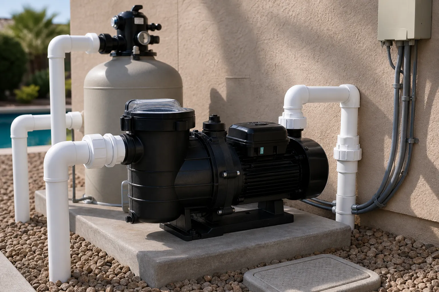 New pump installed during the rescue